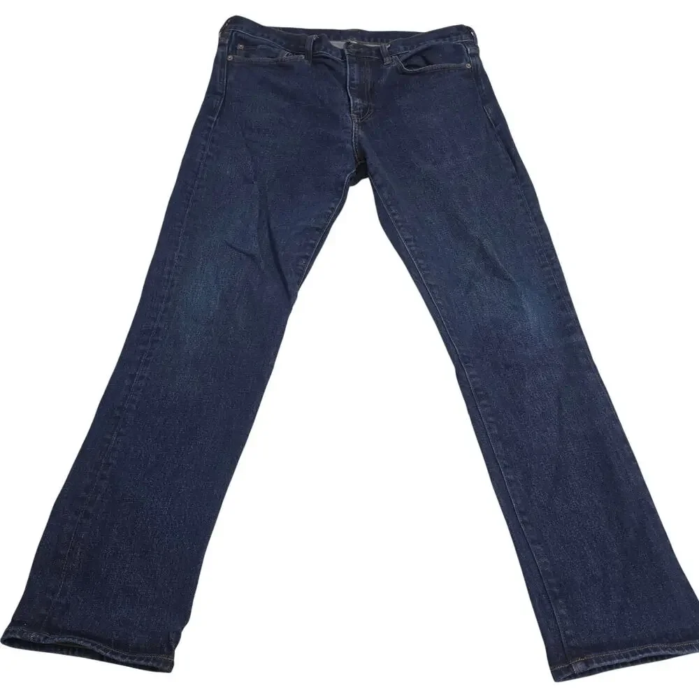 J.Crew 770 Straight Fit Jeans Men’s 34x32 Dark Wash Stretch Denim Blue